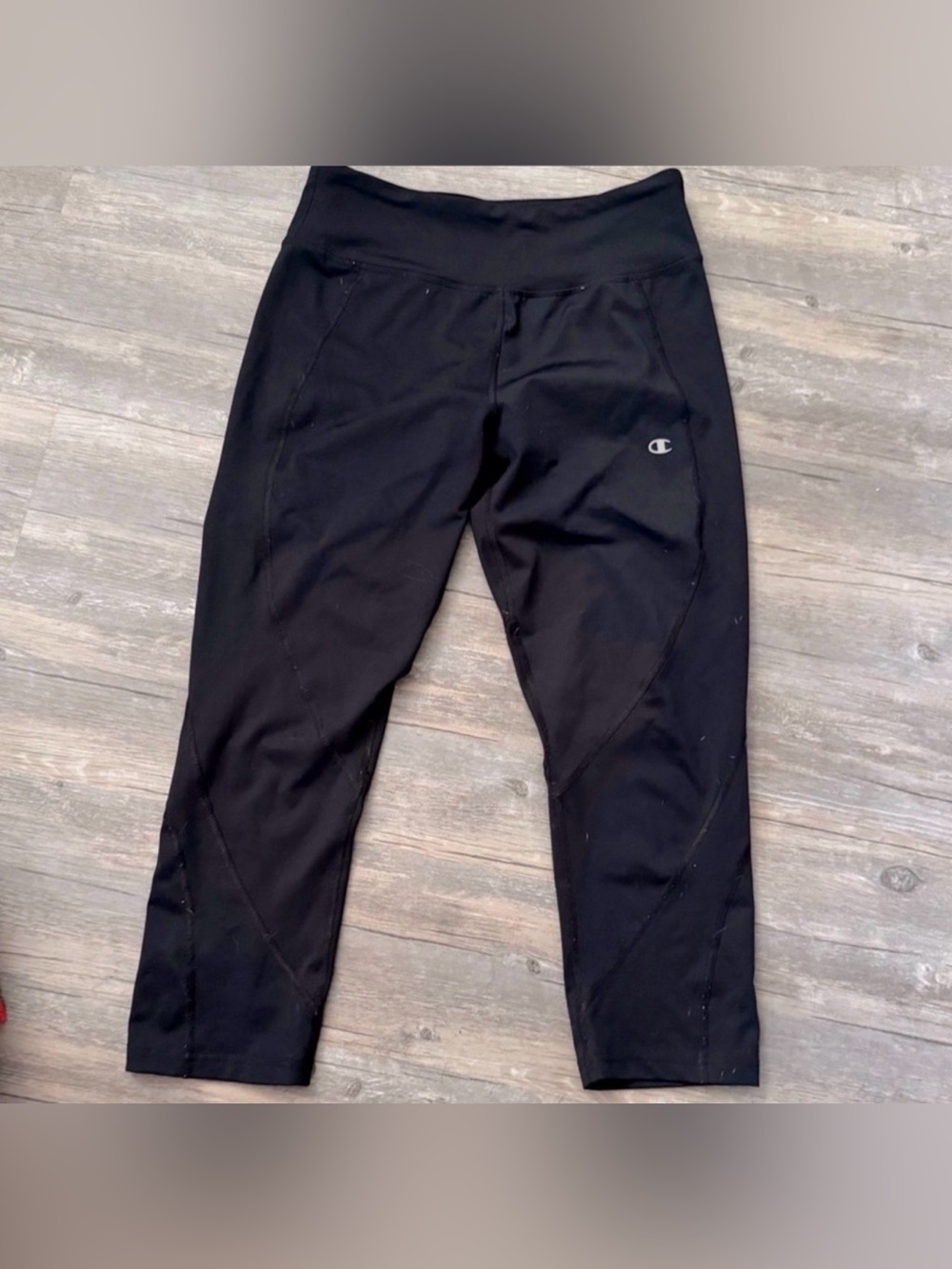 Champion black cropped leggings size medium